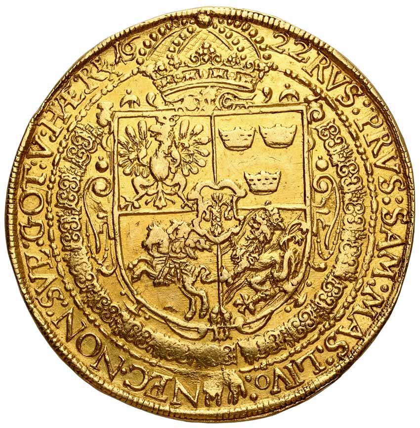 Zygmunt III Waza. Portugał, 10 dukatów 1622, Wilno